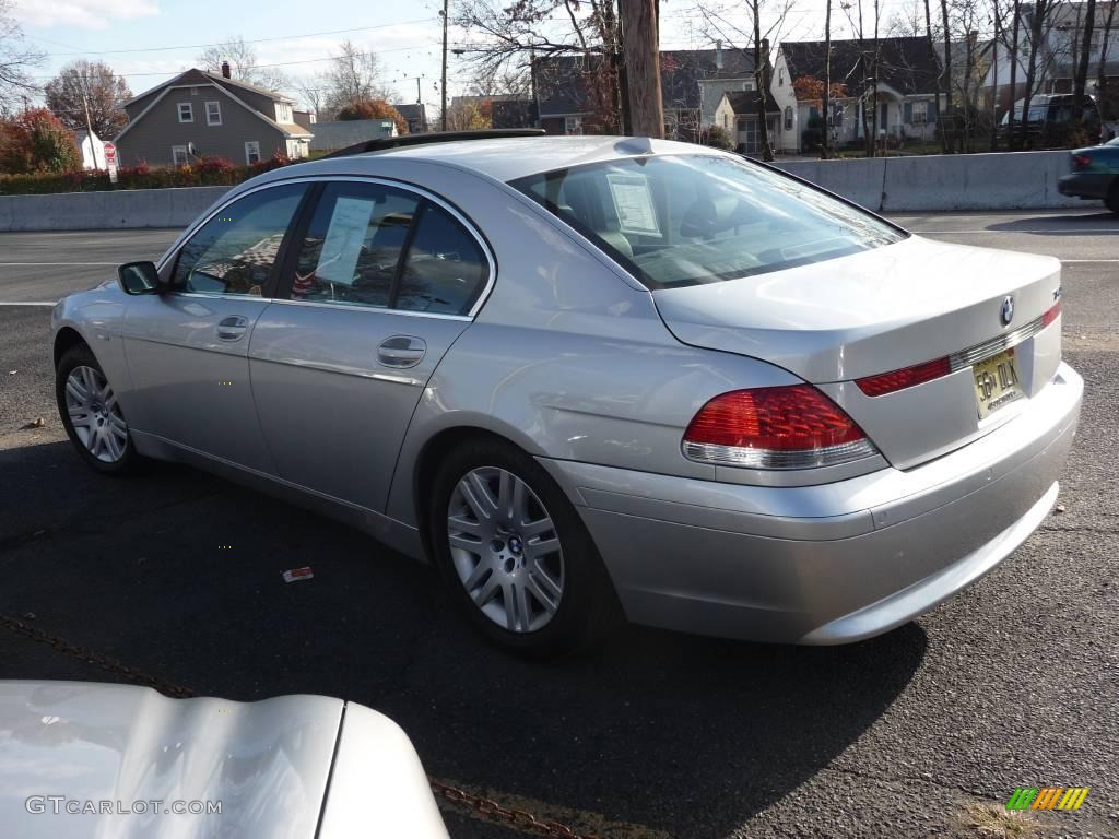 2002 7 Series 745i Sedan - Titanium Silver Metallic / Black photo #4