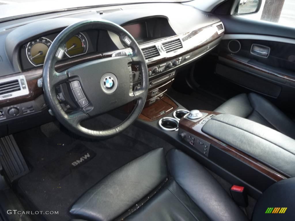 2002 7 Series 745i Sedan - Titanium Silver Metallic / Black photo #5