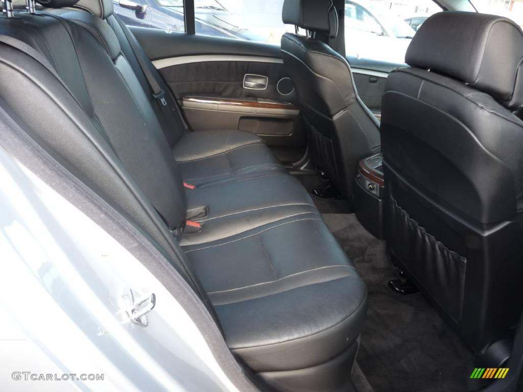 2002 7 Series 745i Sedan - Titanium Silver Metallic / Black photo #7