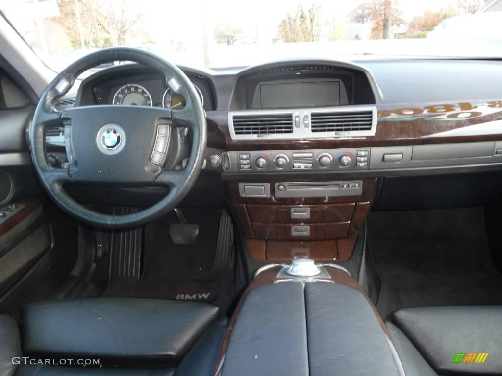2002 7 Series 745i Sedan - Titanium Silver Metallic / Black photo #8