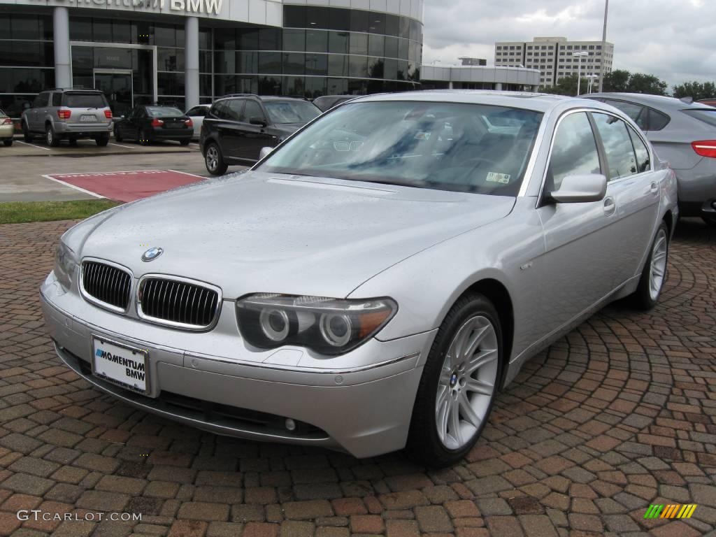 2004 7 Series 745Li Sedan - Titanium Silver Metallic / Basalt Grey/Flannel Grey photo #3