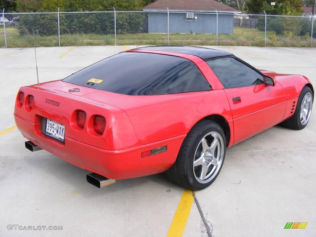 1991 Corvette Coupe - Bright Red / Red photo #3