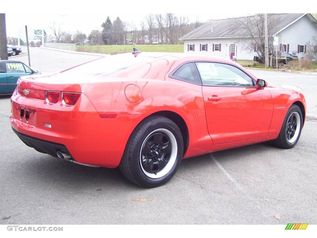 2010 Camaro LS Coupe - Victory Red / Black photo #5