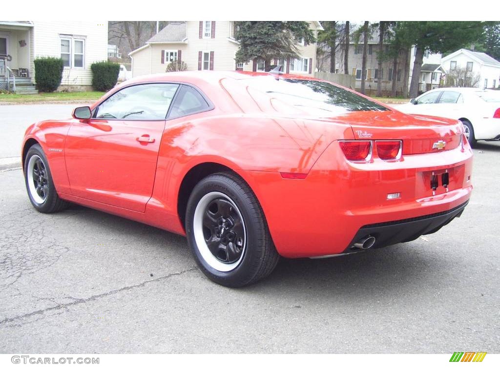 2010 Camaro LS Coupe - Victory Red / Black photo #7