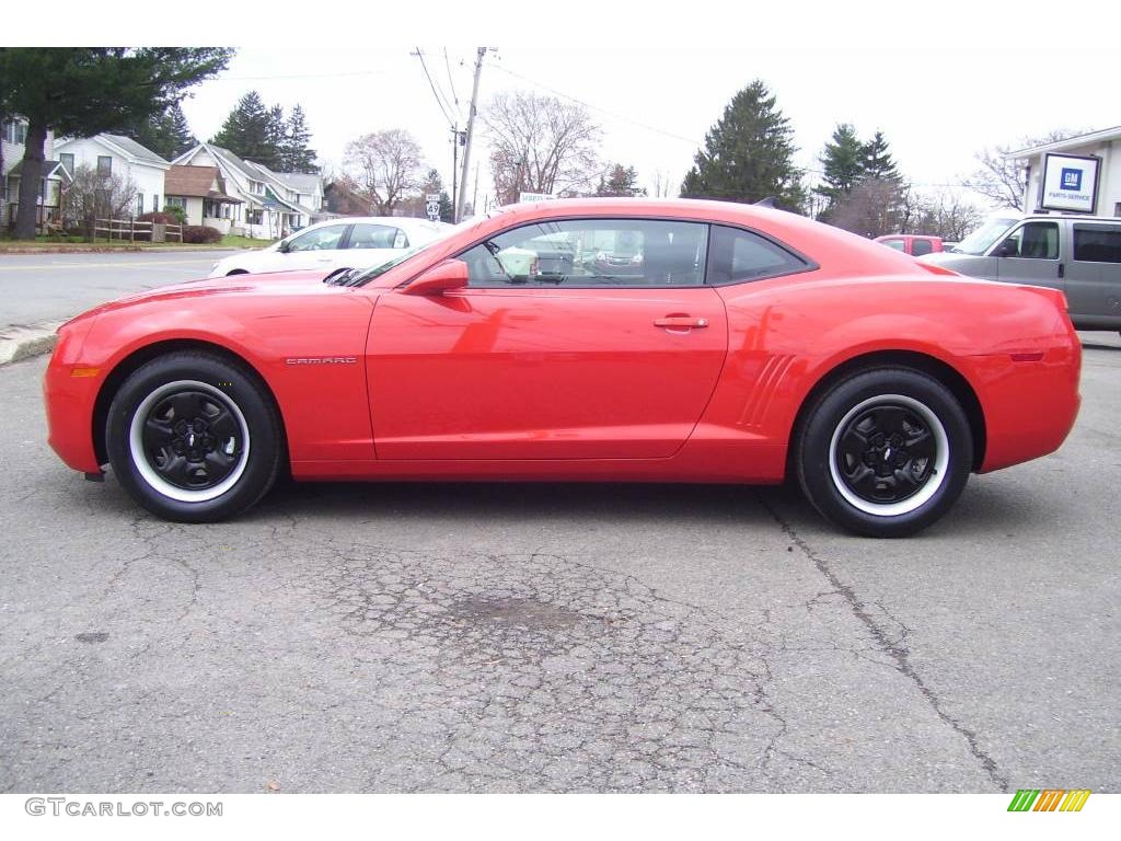 2010 Camaro LS Coupe - Victory Red / Black photo #8