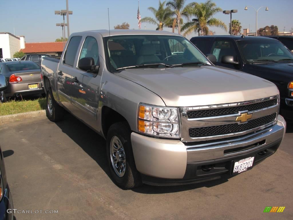 2009 Silverado 1500 LT Crew Cab - Silver Birch Metallic / Light Titanium photo #1