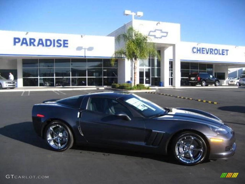 2010 Corvette Grand Sport Coupe - Cyber Gray Metallic / Ebony Black photo #1