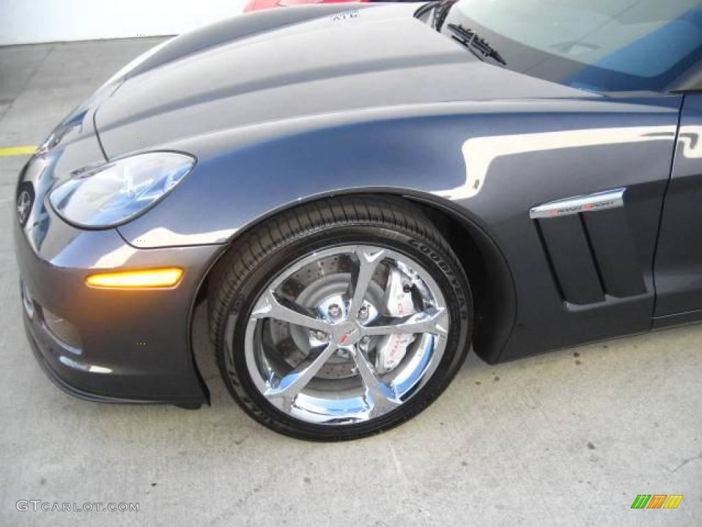 2010 Corvette Grand Sport Coupe - Cyber Gray Metallic / Ebony Black photo #9