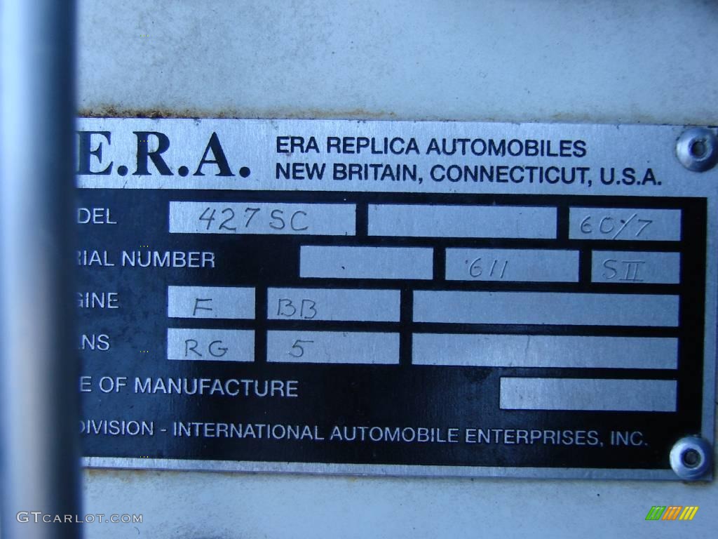 1966 Cobra 427 ERA Replica - Dark Gunmetal Grey / Black photo #23