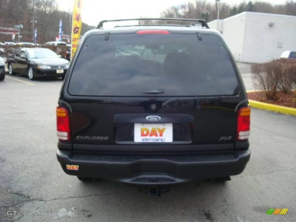1999 Explorer XLS 4x4 - Black Clearcoat / Medium Graphite Grey photo #3