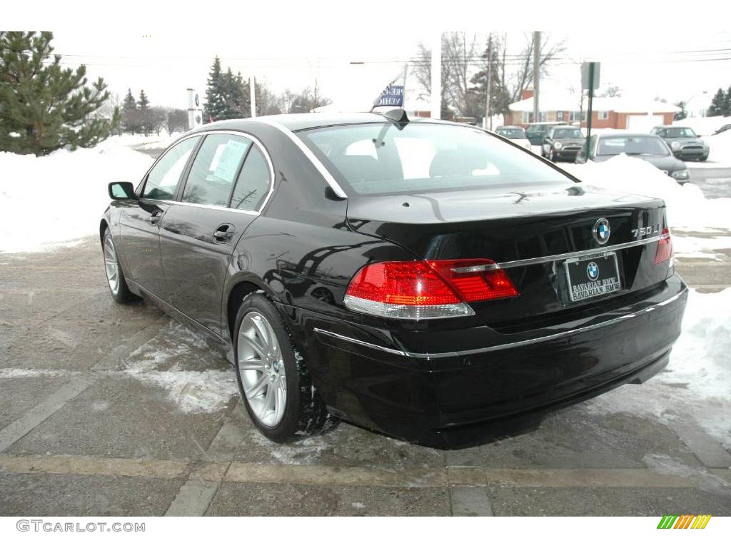 2006 7 Series 750Li Sedan - Jet Black / Black Nasca Leather photo #6