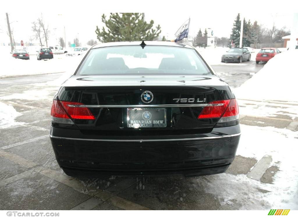 2006 7 Series 750Li Sedan - Jet Black / Black Nasca Leather photo #7