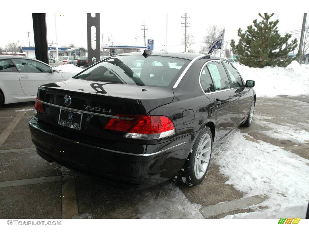 2006 7 Series 750Li Sedan - Jet Black / Black Nasca Leather photo #8