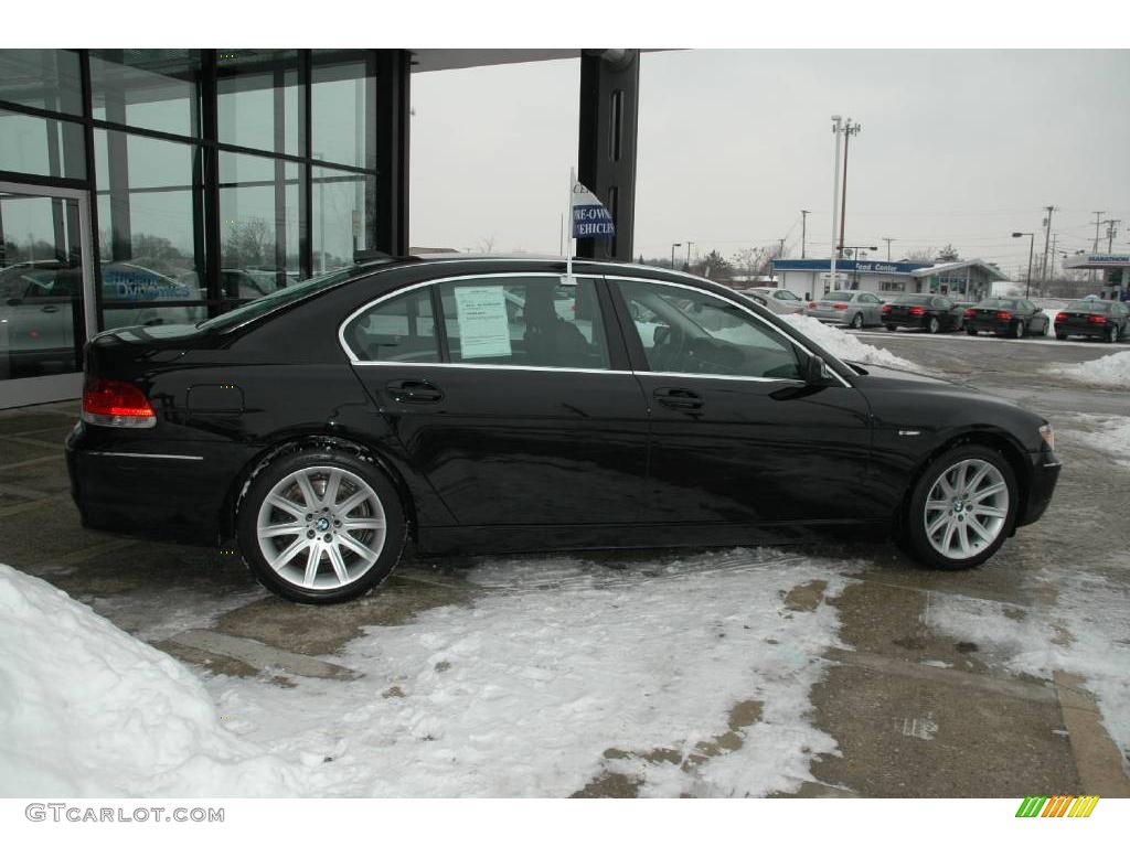 2006 7 Series 750Li Sedan - Jet Black / Black Nasca Leather photo #9