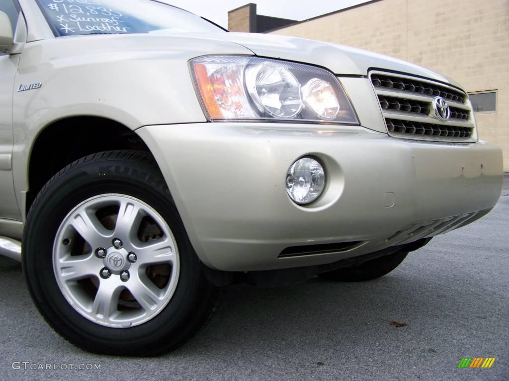 2002 Highlander Limited 4WD - Vintage Gold Metallic / Ivory photo #2