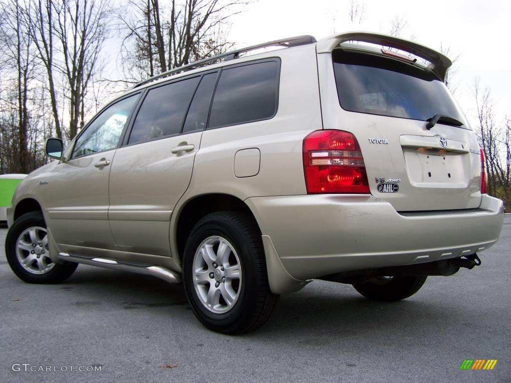 2002 Highlander Limited 4WD - Vintage Gold Metallic / Ivory photo #4