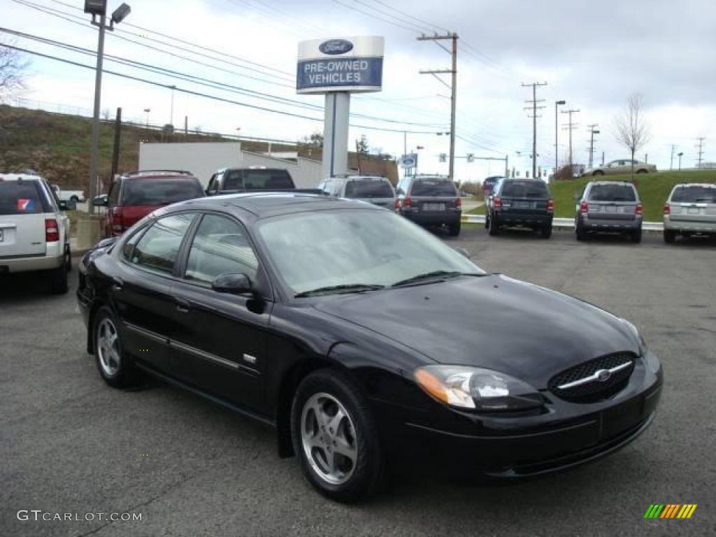 2003 Taurus SEL - Black / Medium Parchment photo #1