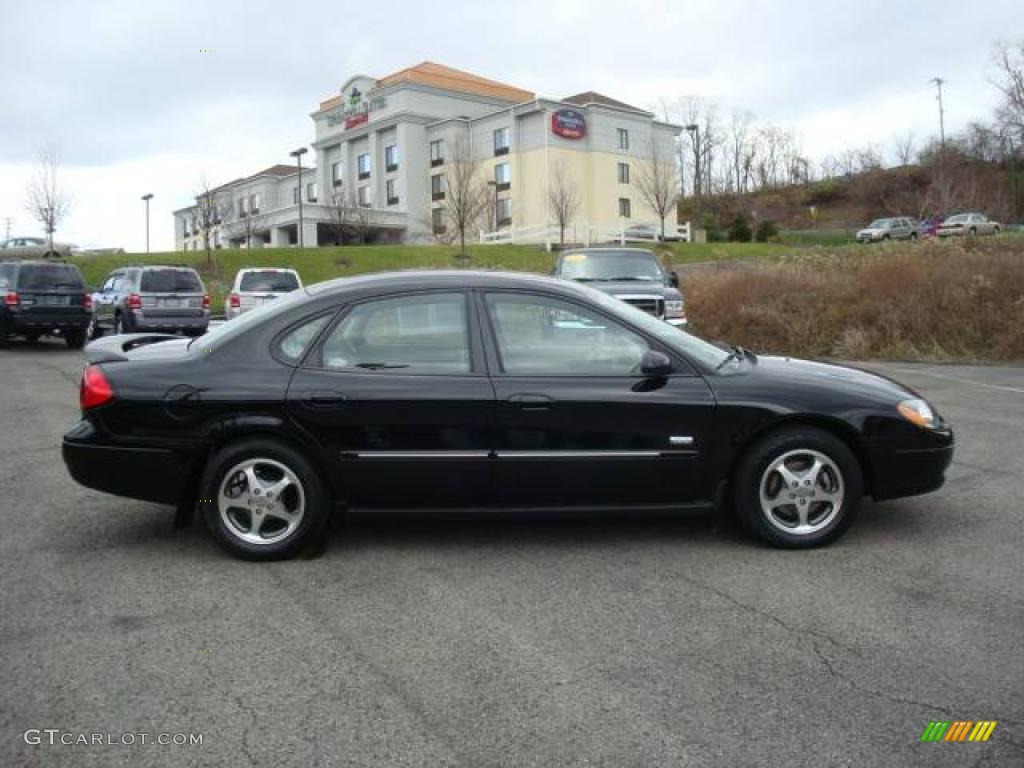 2003 Taurus SEL - Black / Medium Parchment photo #2