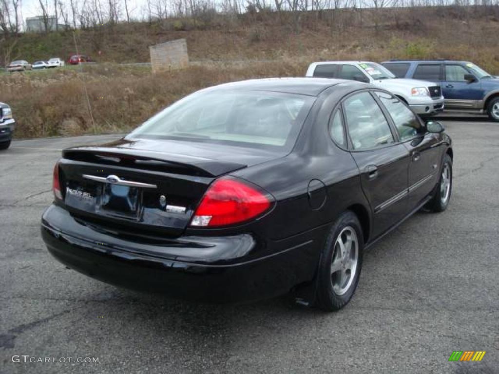 2003 Taurus SEL - Black / Medium Parchment photo #3