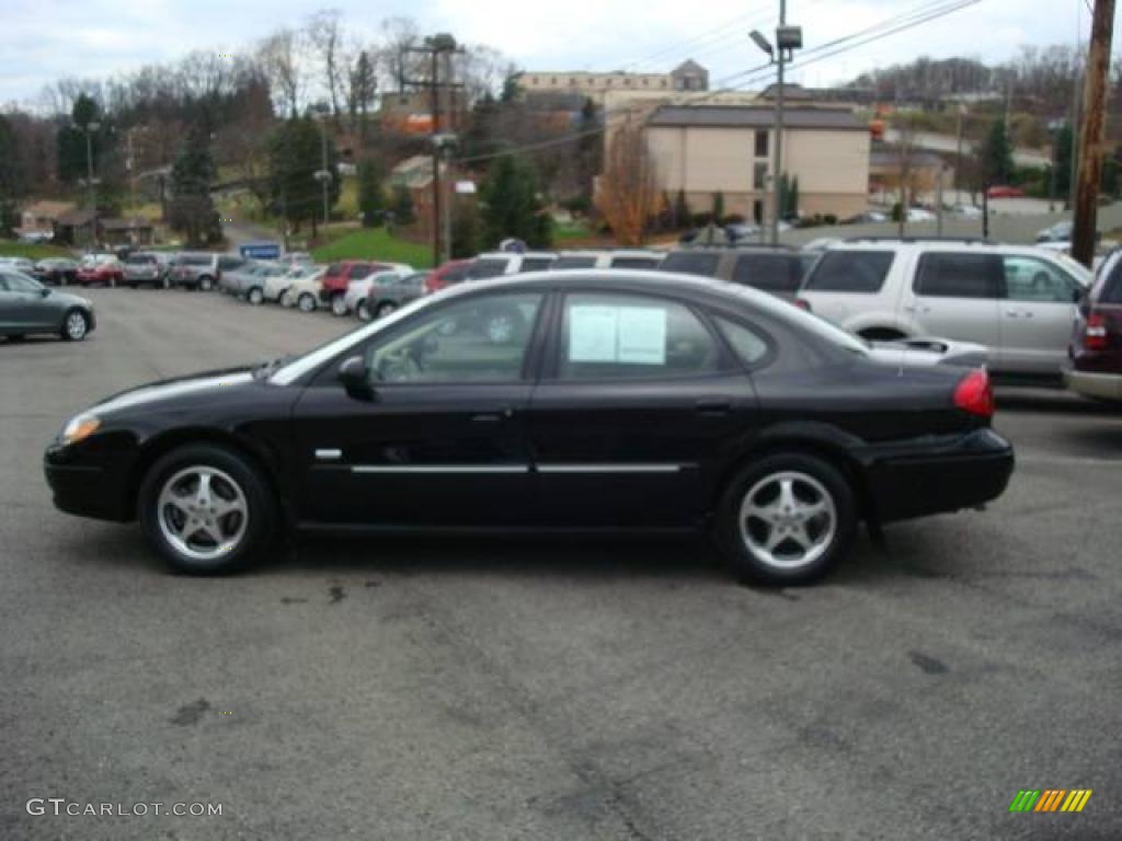 2003 Taurus SEL - Black / Medium Parchment photo #6