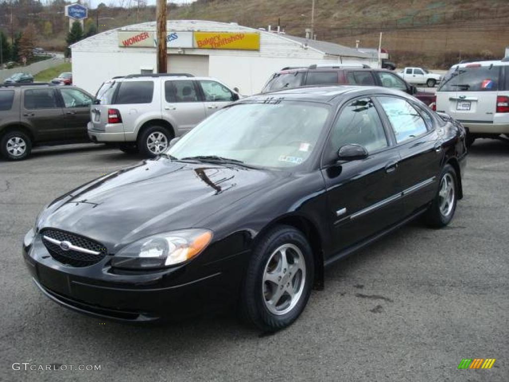 2003 Taurus SEL - Black / Medium Parchment photo #7