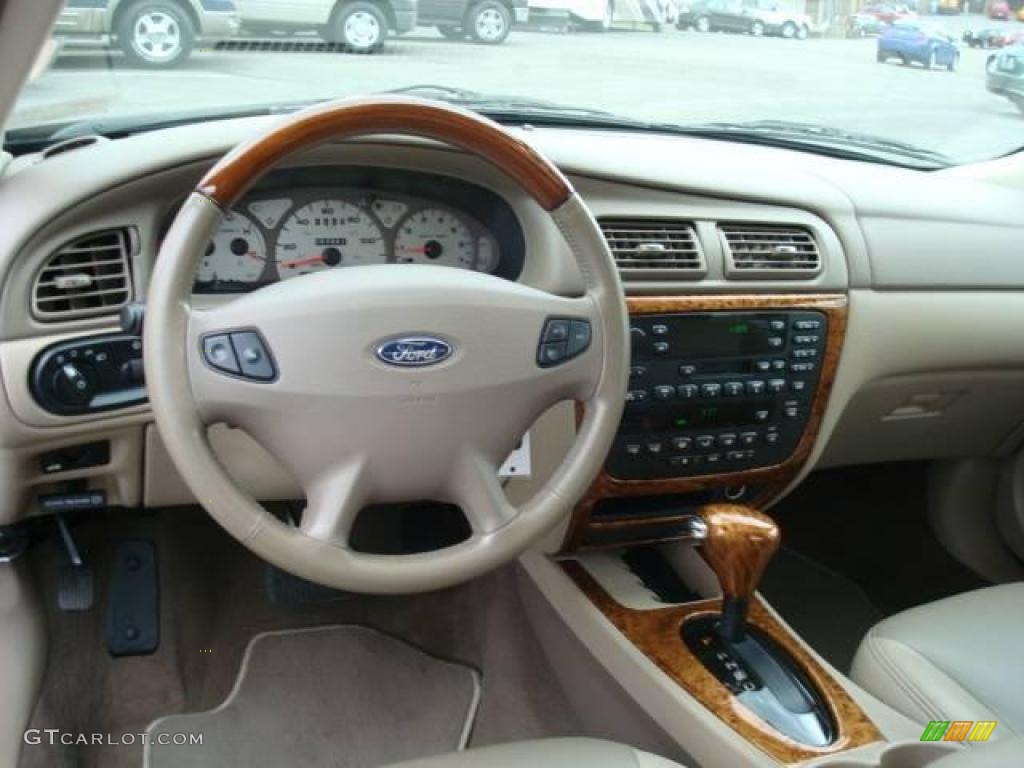 2003 Taurus SEL - Black / Medium Parchment photo #12