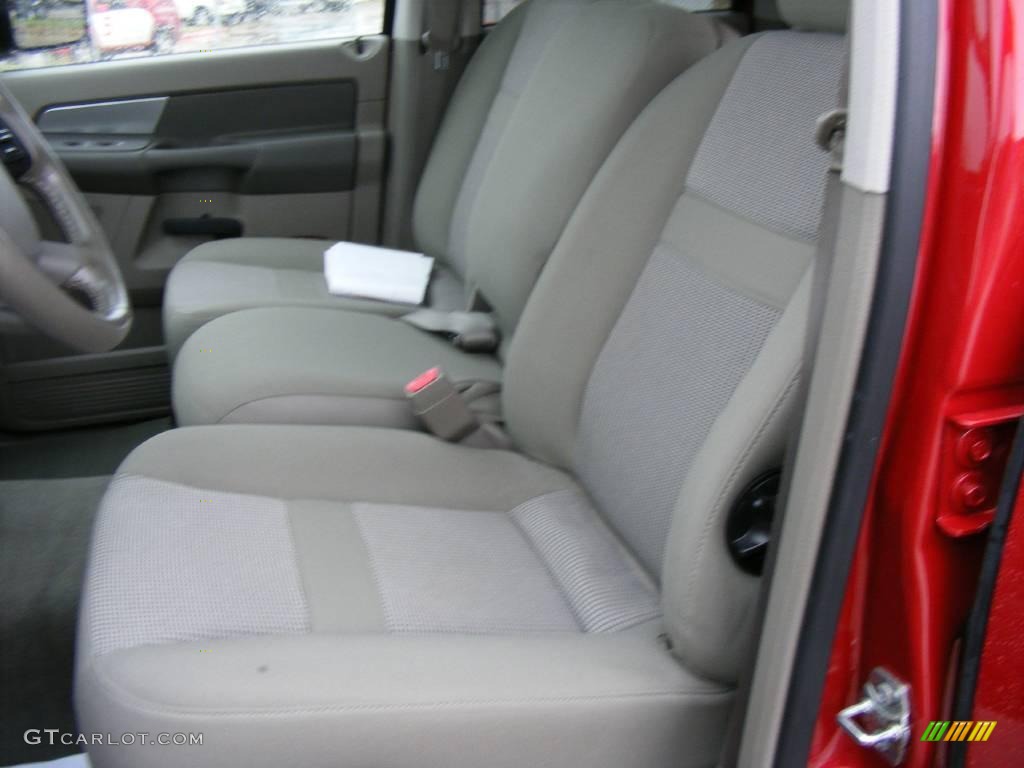 2007 Ram 2500 ST Quad Cab 4x4 - Inferno Red Crystal Pearl / Medium Slate Gray photo #96