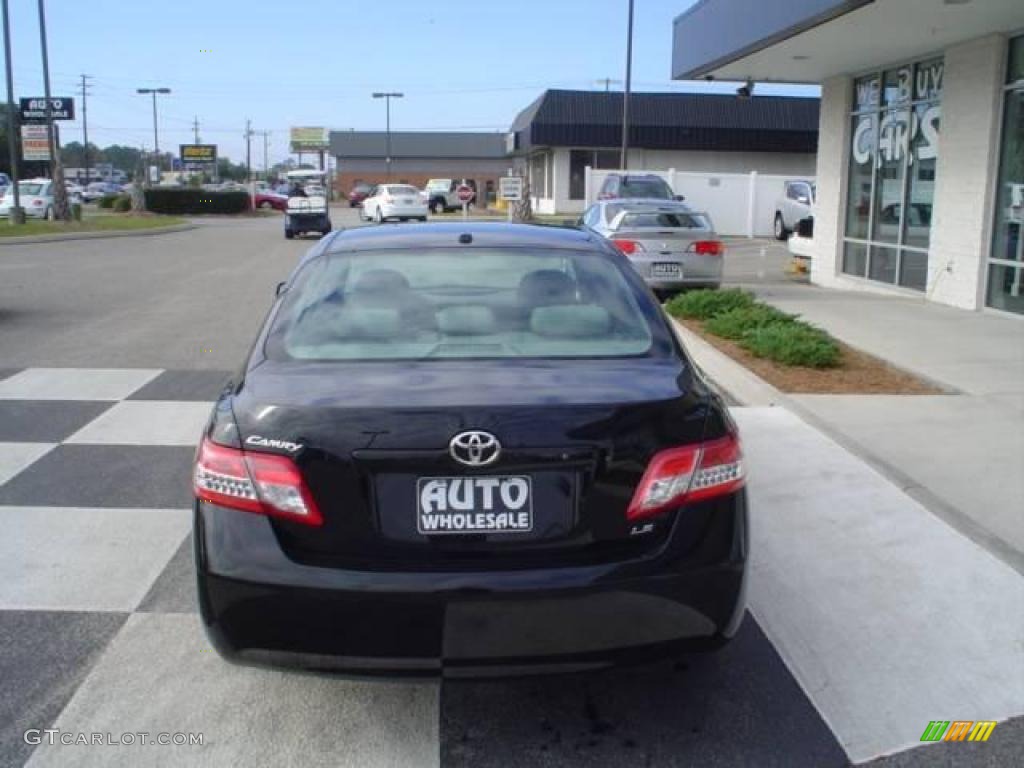 2010 Camry LE - Black / Ash Gray photo #3