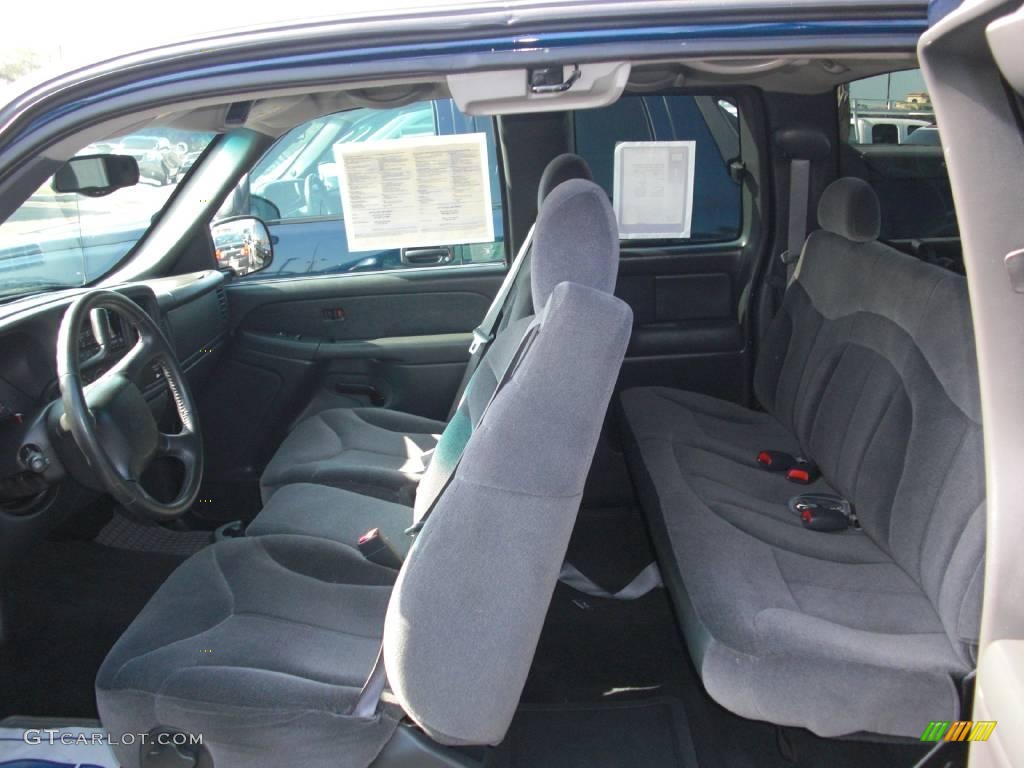 2002 Sierra 1500 SLE Extended Cab - Indigo Blue Metallic / Graphite photo #4