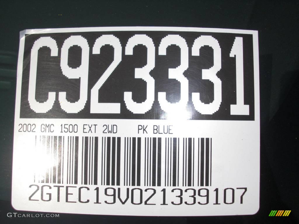 2002 Sierra 1500 SLE Extended Cab - Indigo Blue Metallic / Graphite photo #5