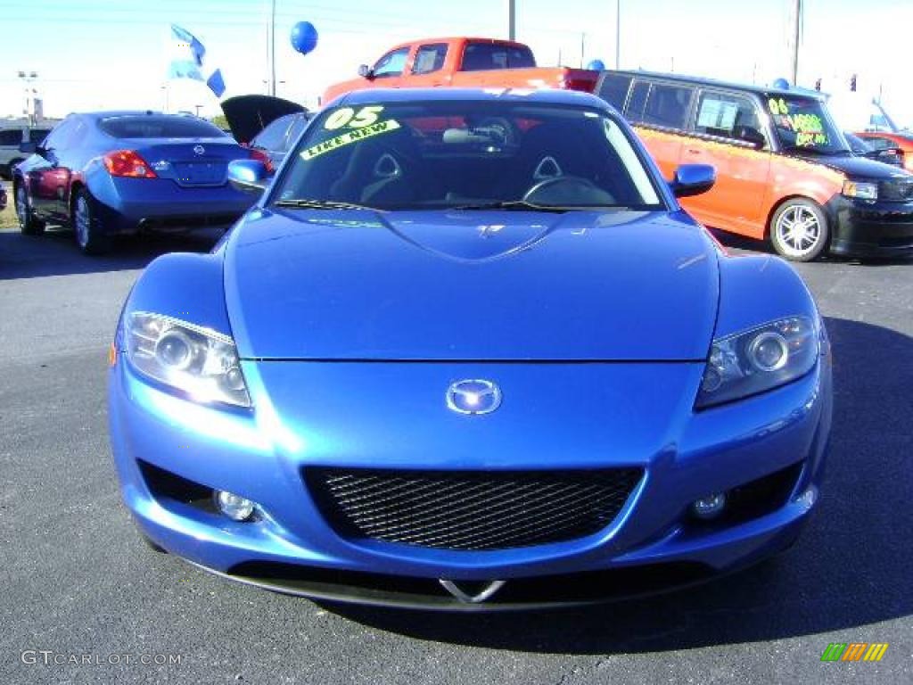 2005 RX-8  - Winning Blue Metallic / Black photo #2