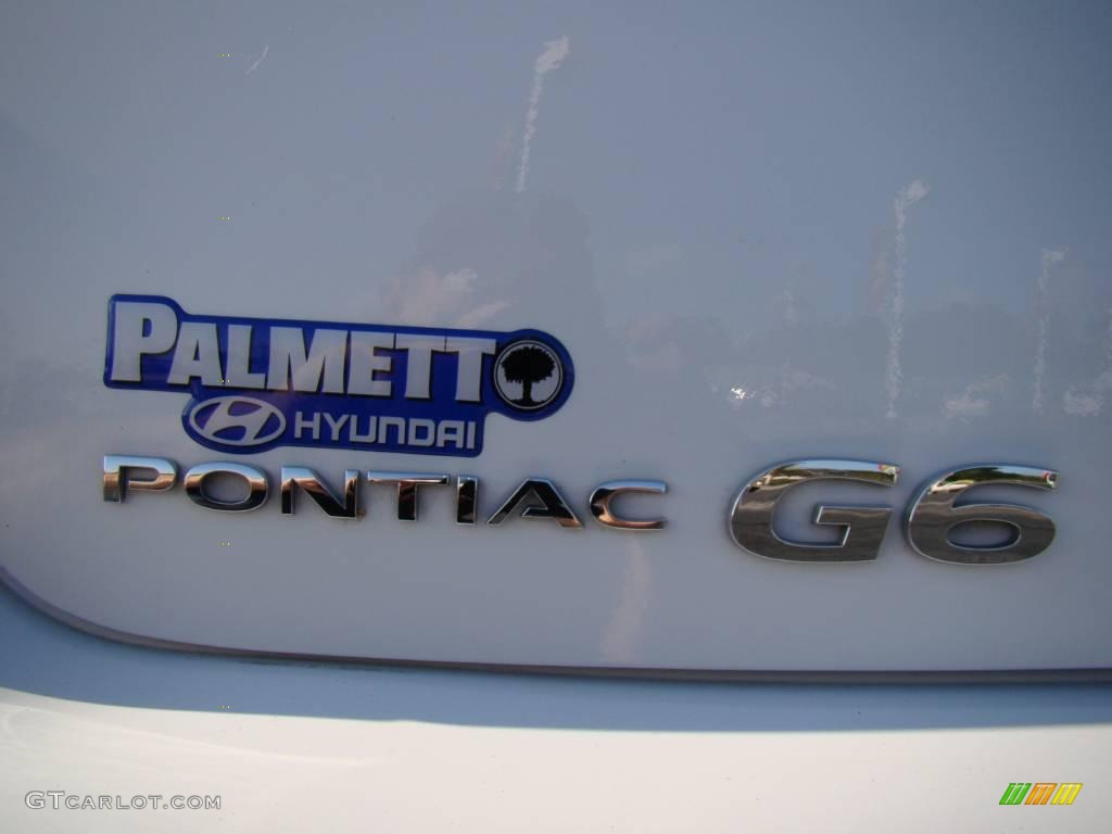 2009 G6 V6 Sedan - Summit White / Ebony photo #29
