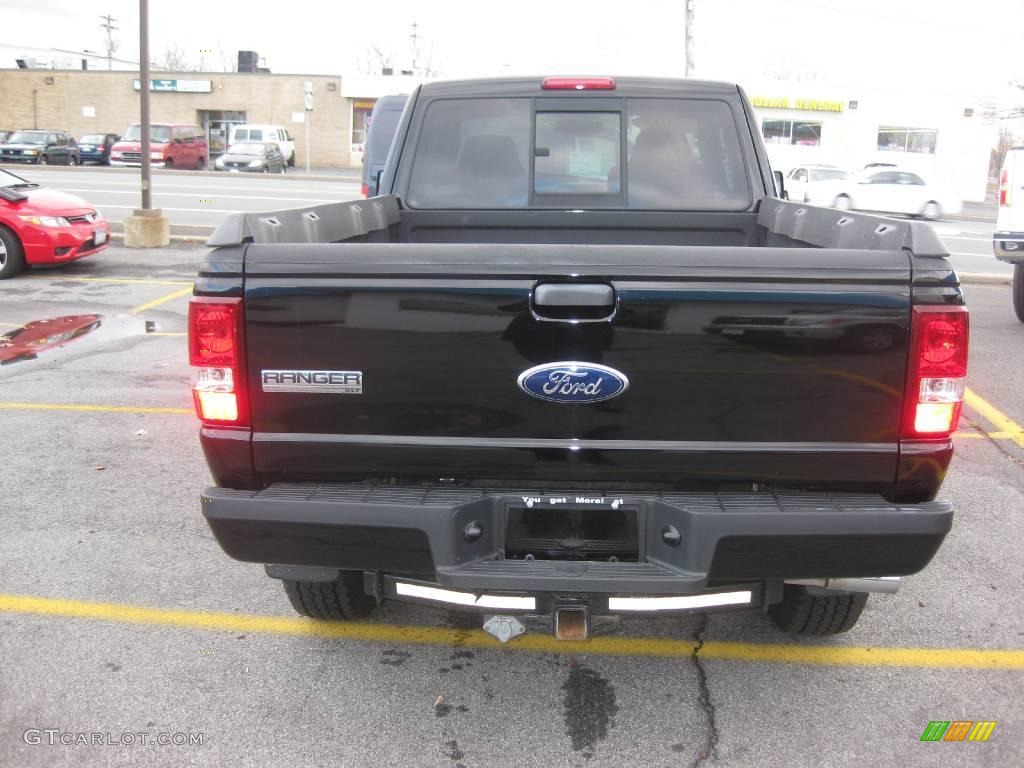 2007 Ranger XLT SuperCab 4x4 - Black / Medium Dark Flint photo #4