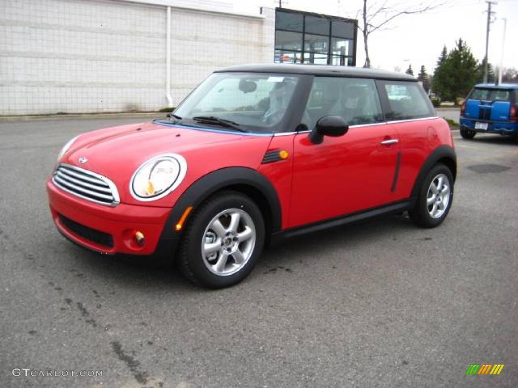 2010 Cooper Hardtop - Chili Red / Grey/Carbon Black photo #1