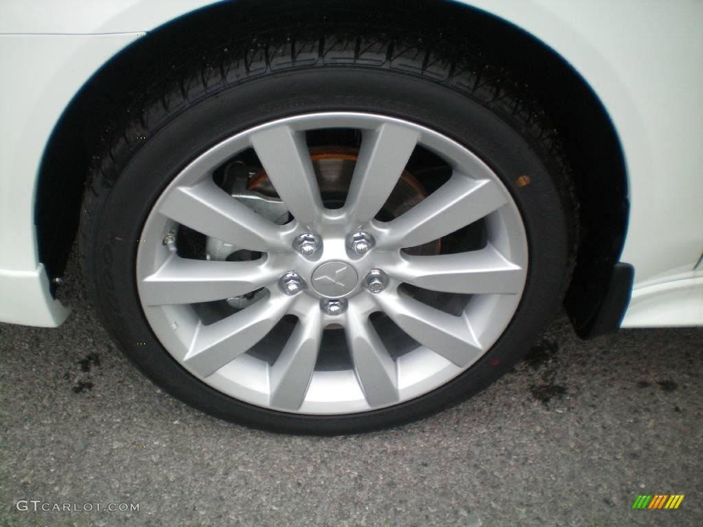 2010 Lancer Sportback GTS - Wicked White Metallic / Black photo #24