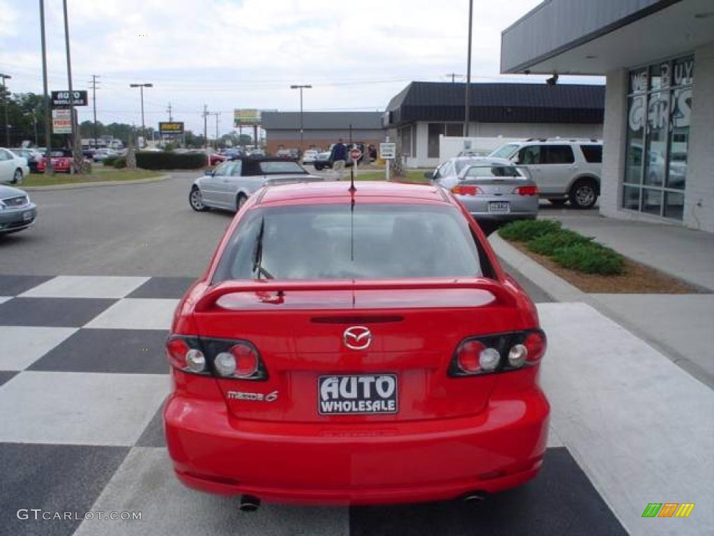2007 MAZDA6 i Touring Hatchback - Volcanic Red / Black photo #3