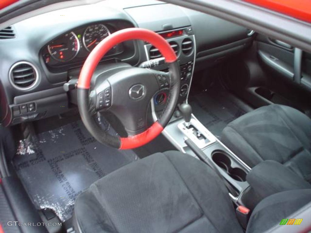 2007 MAZDA6 i Touring Hatchback - Volcanic Red / Black photo #9