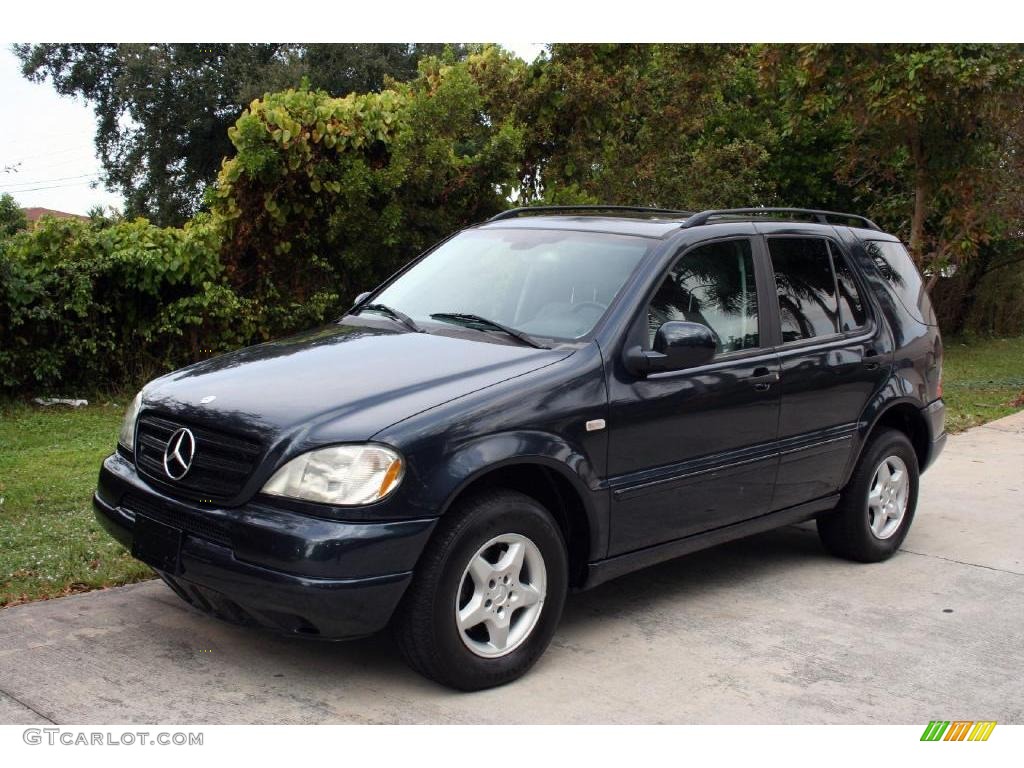 2001 ML 320 4Matic - Orion Blue Metallic / Ash photo #1