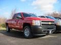 2010 Victory Red Chevrolet Silverado 1500 Extended Cab 4x4  photo #3