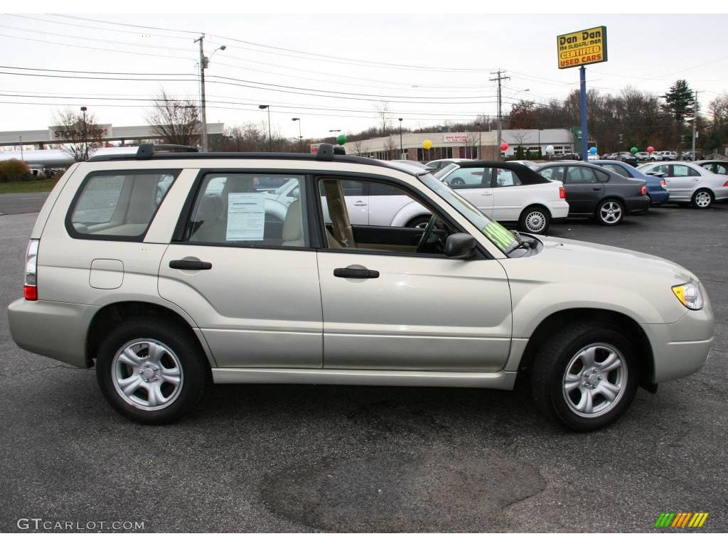 2006 Forester 2.5 X - Champagne Gold Opal / Desert Beige photo #4