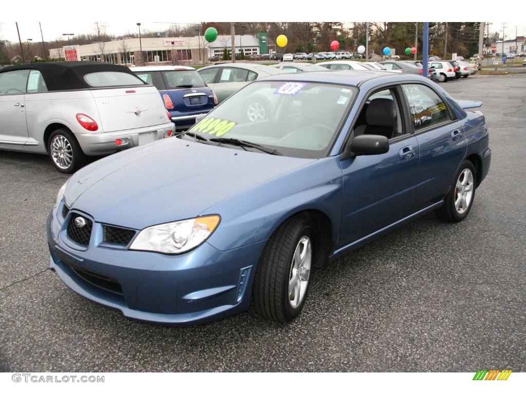 2007 Impreza 2.5i Sedan - Newport Blue Pearl / Anthracite Black photo #1