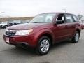 2009 Camellia Red Pearl Subaru Forester 2.5 X  photo #1