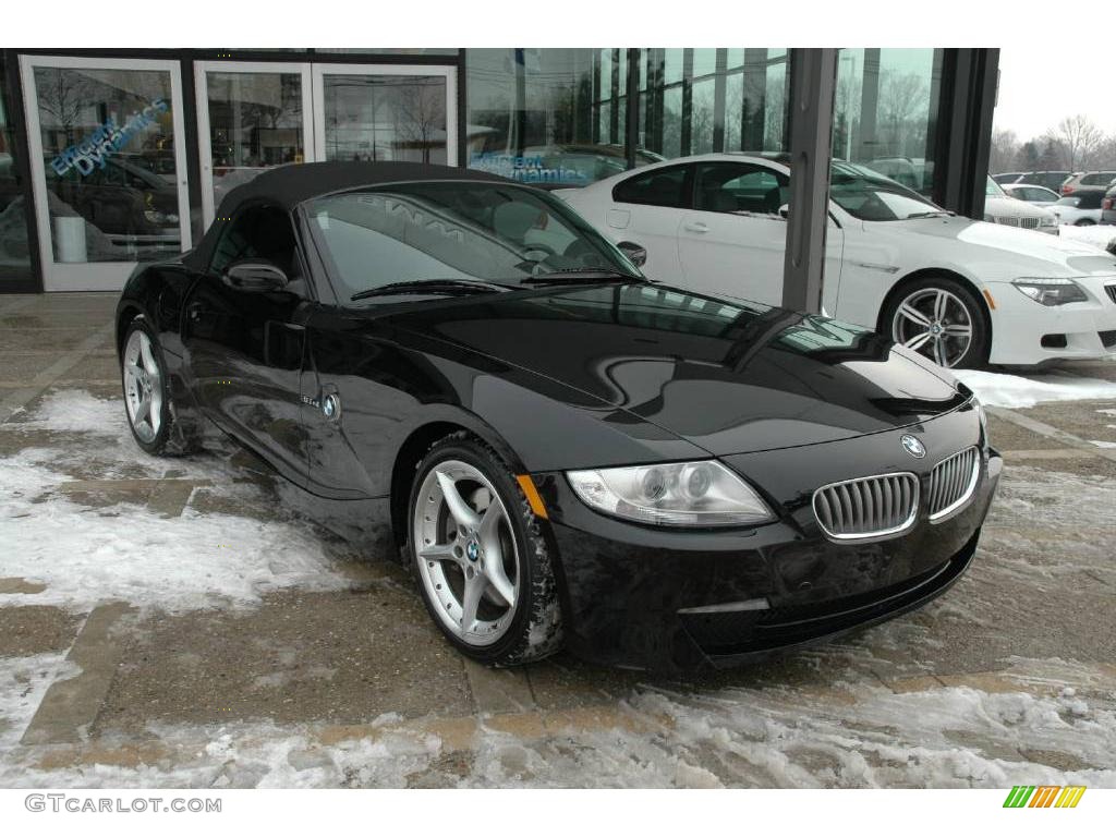 2006 Z4 3.0si Roadster - Jet Black / Black photo #1