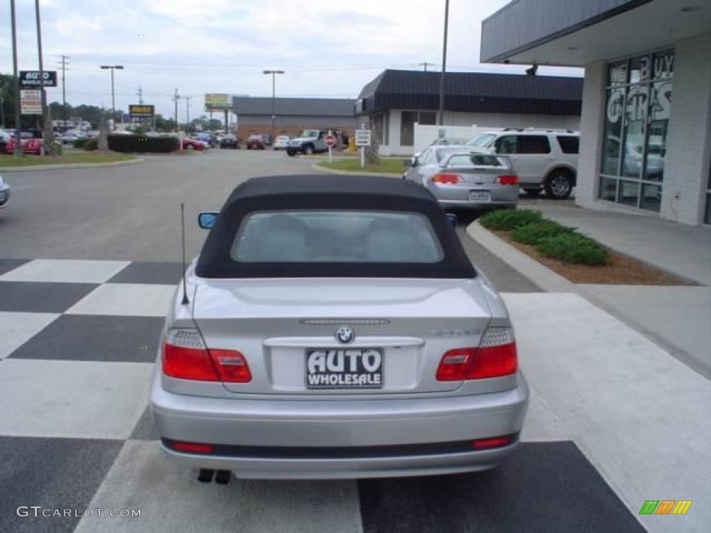2006 3 Series 325i Convertible - Titanium Silver Metallic / Grey photo #3