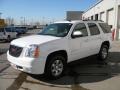 2009 Summit White GMC Yukon SLT 4x4  photo #3