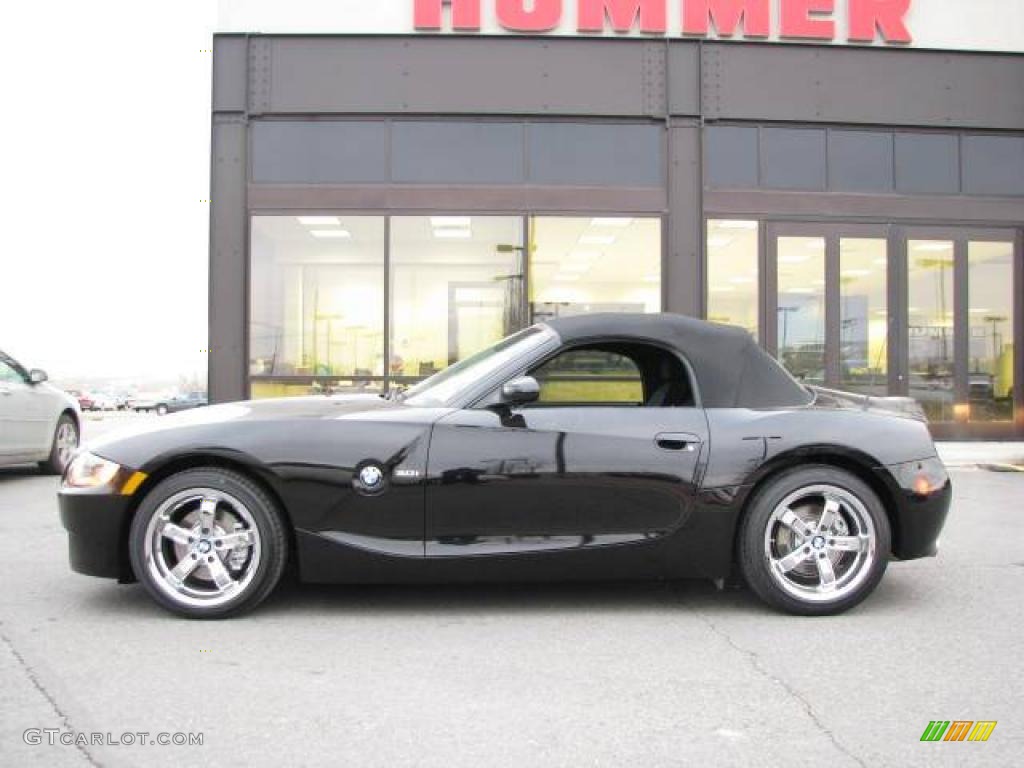 2006 Z4 3.0i Roadster - Jet Black / Black photo #1