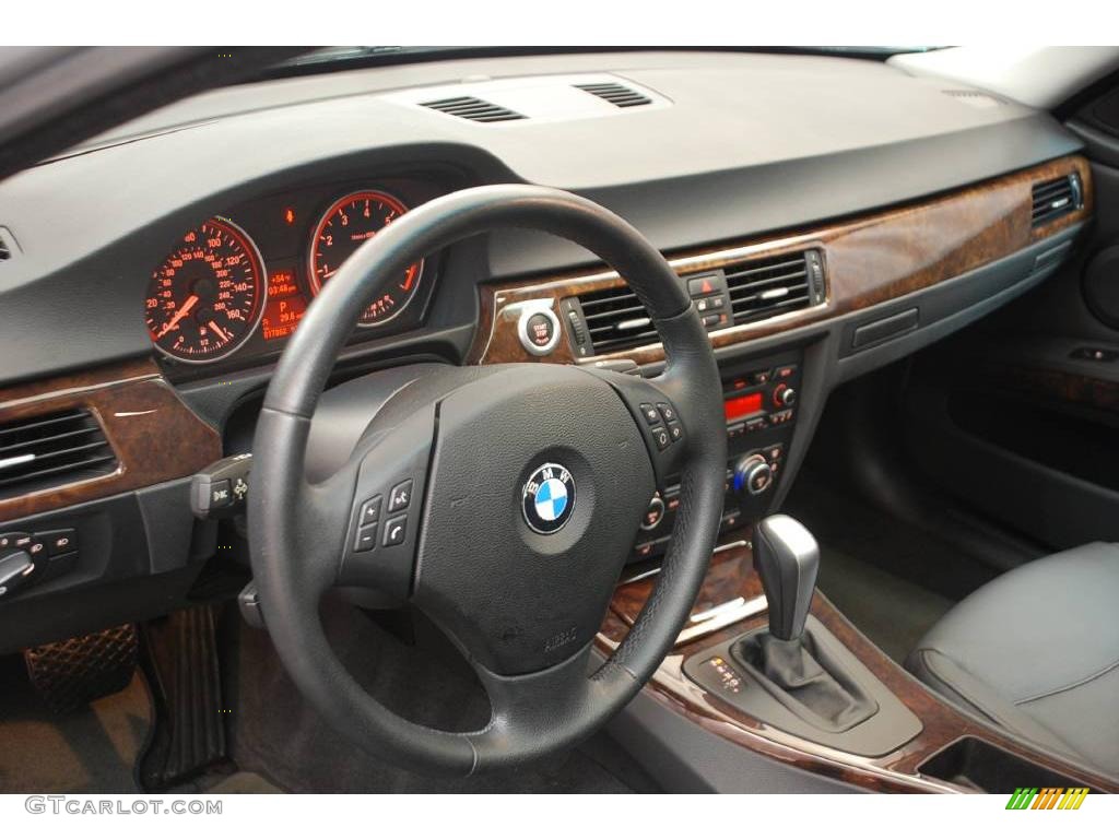 2007 3 Series 328xi Sedan - Titanium Silver Metallic / Grey photo #3