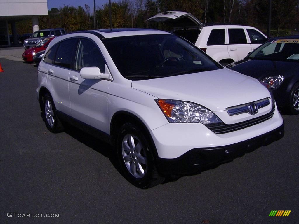 2007 CR-V EX-L 4WD - Taffeta White / Gray photo #5