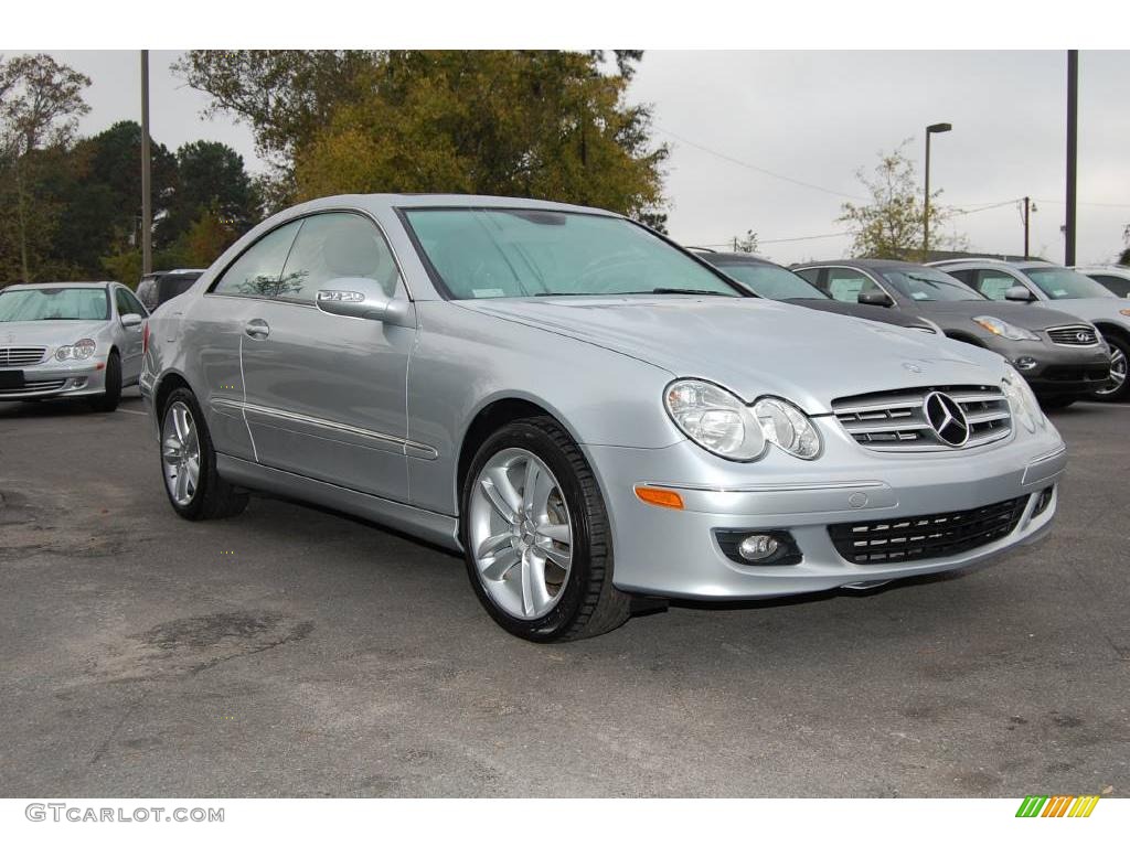 2007 CLK 350 Coupe - Iridium Silver Metallic / Ash photo #1