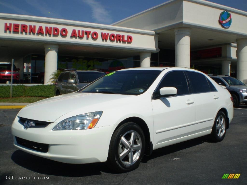 2004 Accord EX Sedan - Taffeta White / Ivory photo #1